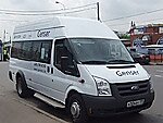 Бесплатный автобус Genser в пункт аренды автомобилей АрендаАвто-сгп на Новорязанском шоссе